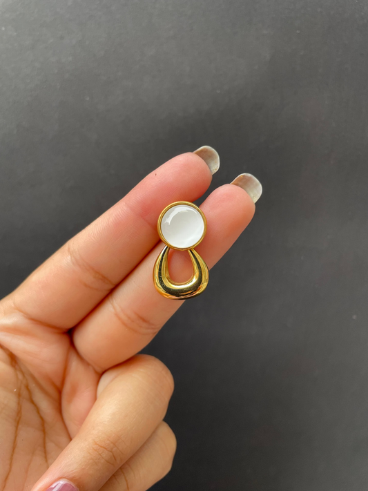 Moonlit Curve Earrings