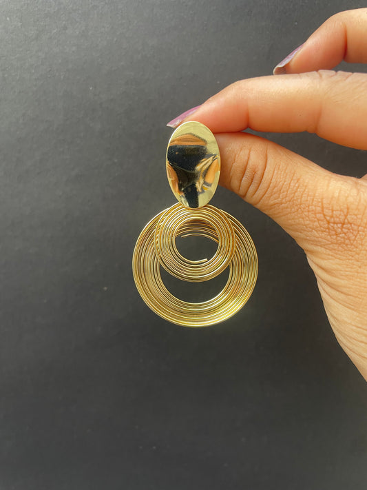 Golden Eclipse Earrings